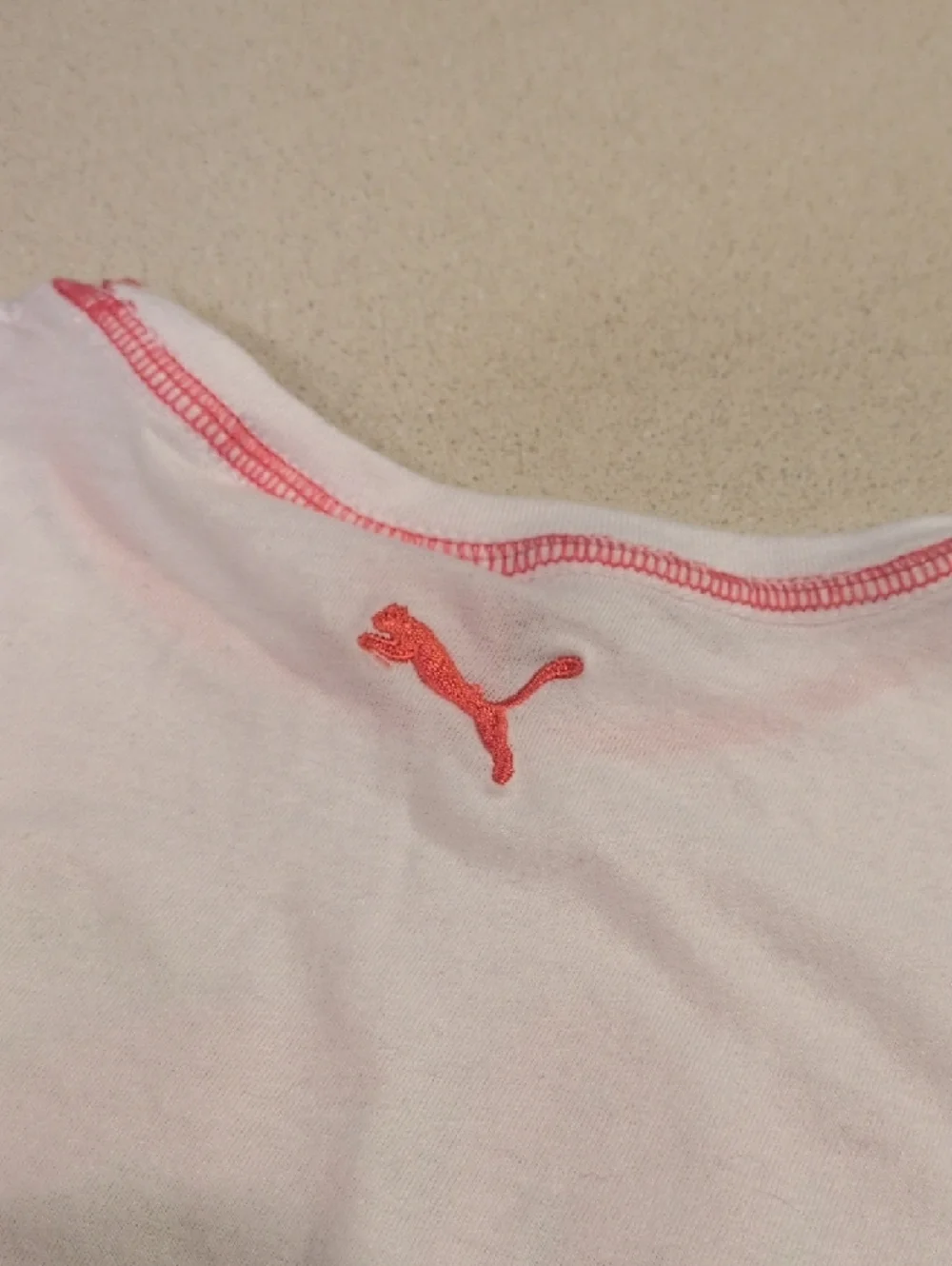 Puma White Tee with Coral Joggers - Picture 8 of 10